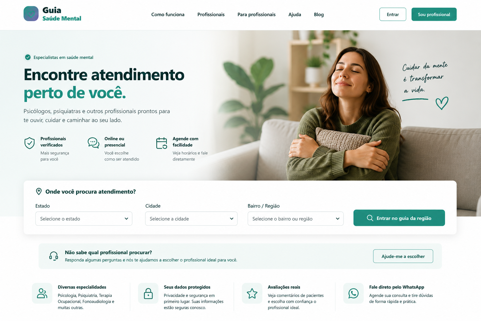 Ambiente acolhedor relacionado ao cuidado com a saúde